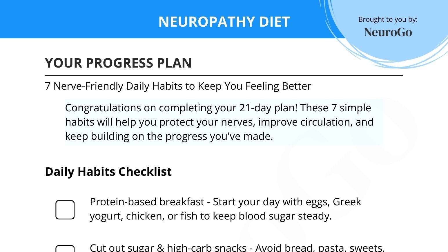 Diet Progress Plan preview